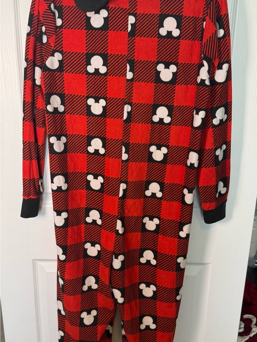 Mickey Mouse Hooded Fleece
1-Piece Pajamas Adult M
Disney Plaid Costume Cozy - Picture 6 of 8